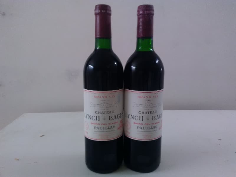 2 x château Lynch Bages, Pauillac, 1986