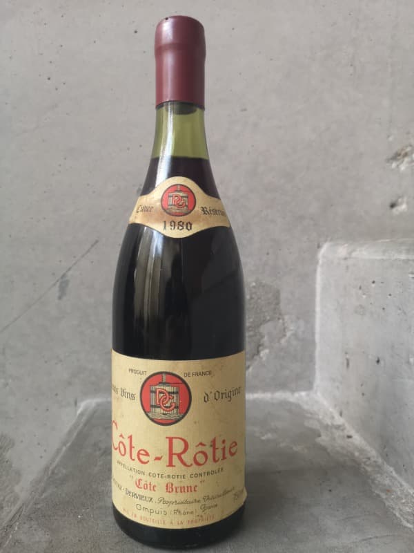 Côte-Rôtie, Côte Brune, Domaine Gentaz Dervieux, 1980
