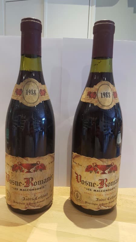 2 x Vosne-Romanée, Les Malconsorts, André Cathiard, 1988