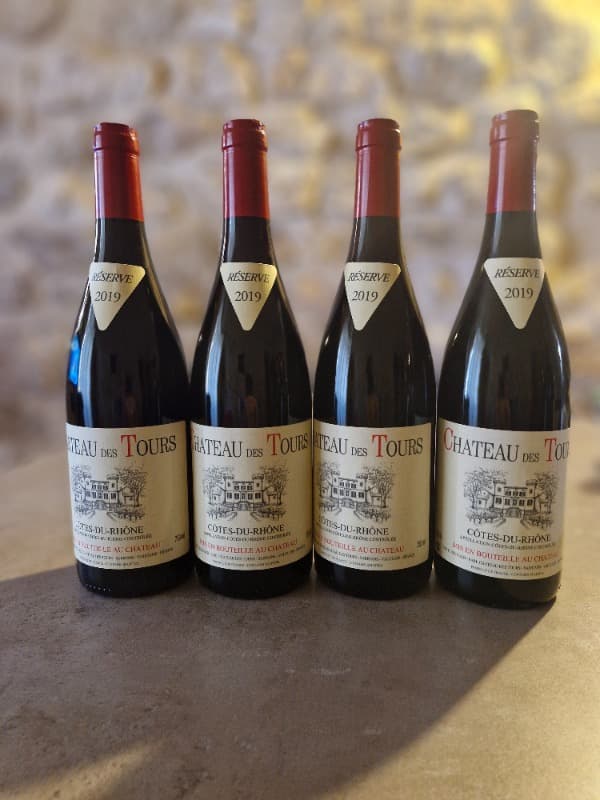 4 x Côtes-du-Rhône, Château des Tours, 2019