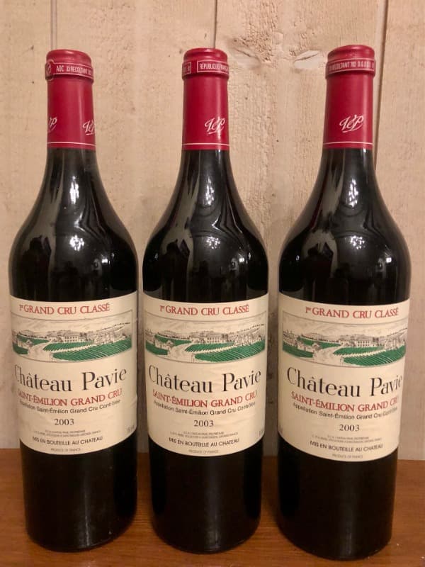 3 x Château Pavie, Saint-Émilion, 2003