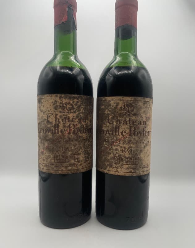 2 x château Léoville Poyferré, Saint-Julien, 1959