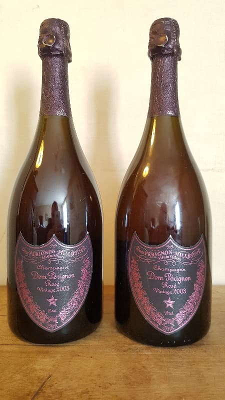 2 x Dom Pérignon Rosé, Moët & Chandon, Champagne, 2003