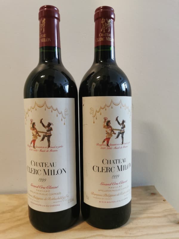 2 x Château Clerc Milon, Pauillac, 1999