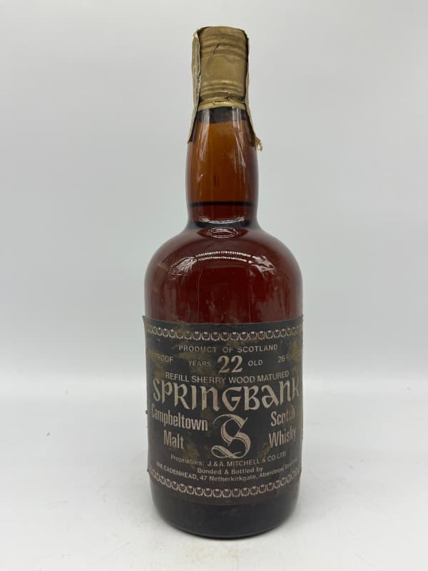 22 y.o. , cadenhead's - 1960's, Springbank, Whisky