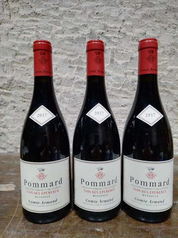 3 x Pommard, Clos des Epeneaux, Comte Armand, 2017