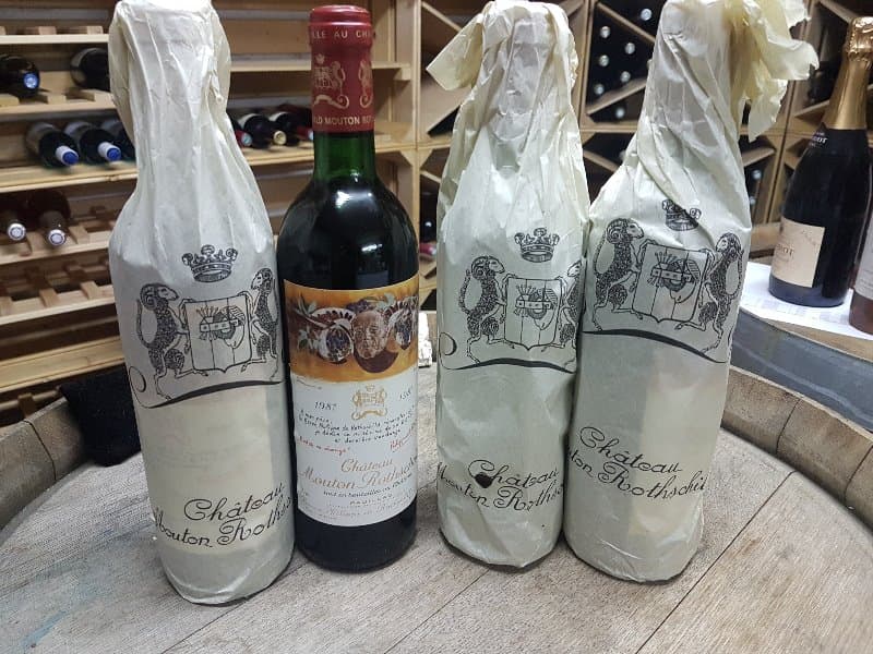 4 x château Mouton Rothschild, Pauillac, 1987
