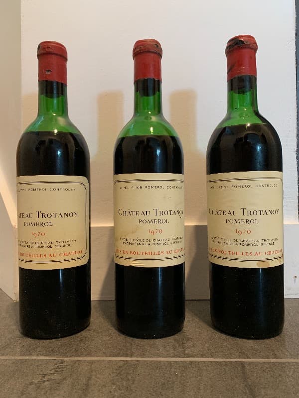 3 x Château Trotanoy, Pomerol, 1970