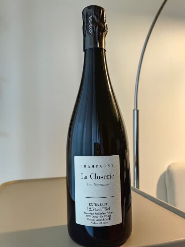 La Closerie Les Béguines Extrat Brut, Jérôme Prévost, Champagne