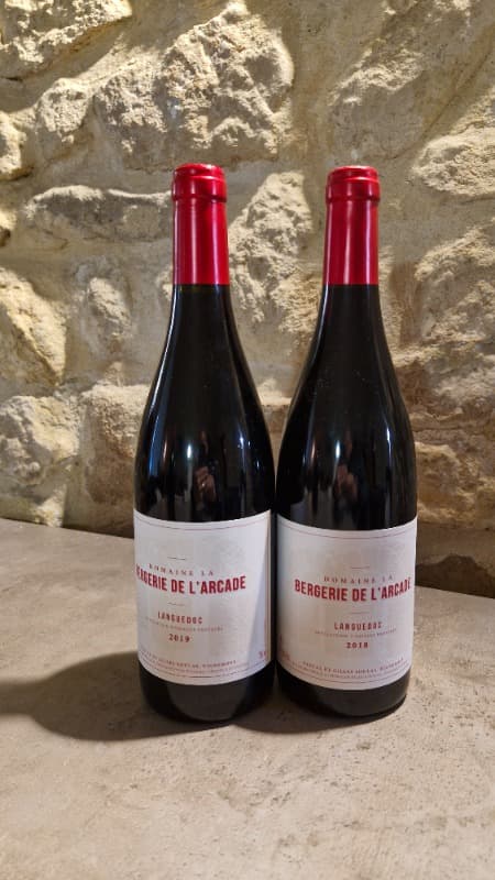 2 x La Bergerie de l'Arcade 2018,2019, Coteaux-du-Languedoc