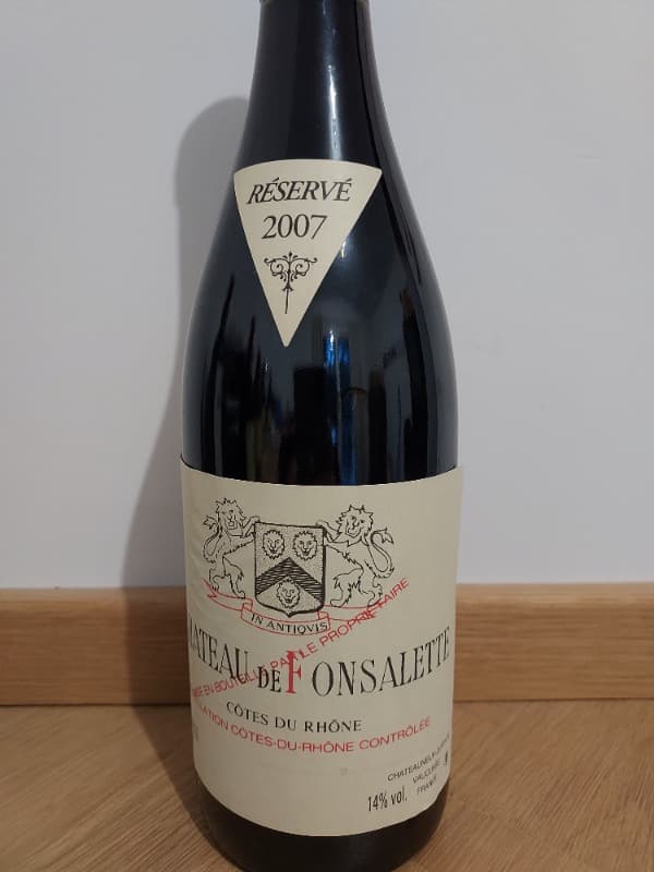Côtes-du-Rhône, château de Fonsalette, 2007
