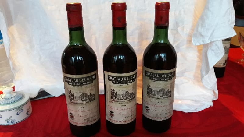 3 x TRONQUOY DE LALANDE, CHATEAU BEL ORME, Haut-Médoc, 1966