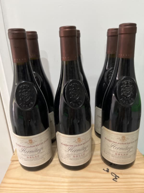 6 x Hermitage, Marquise de la Tournette, Delas, 2000