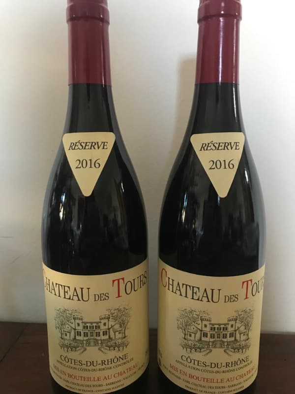 2 x Côtes-du-Rhône, Château des Tours, 2016