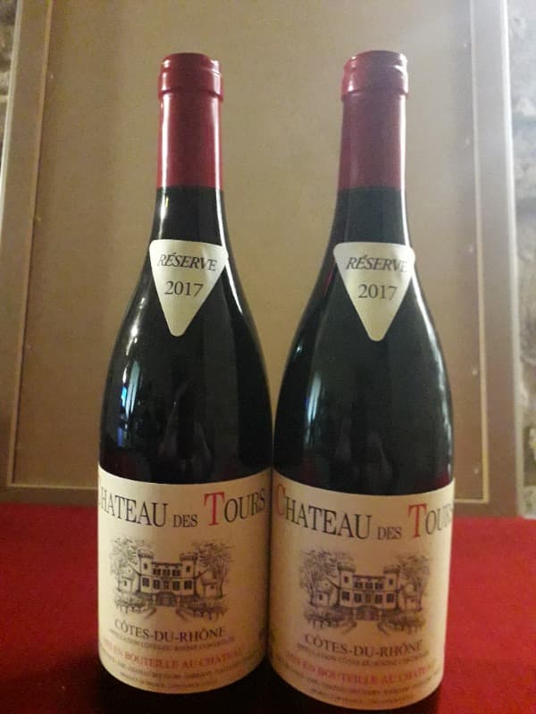 2 x Côtes-du-Rhône, Château des Tours, 2017