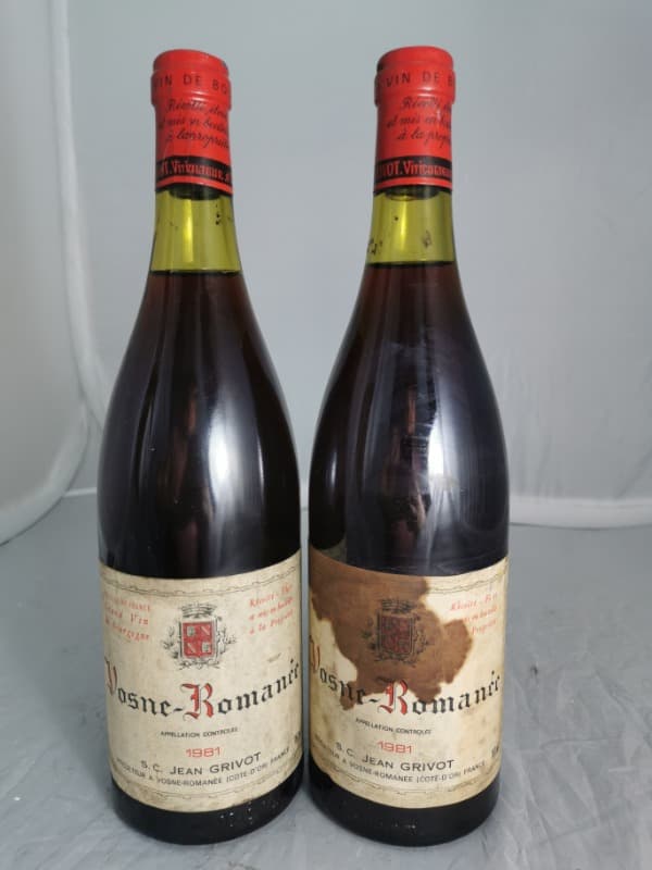 2 x Vosne-Romanée, Jean Grivot, 1981
