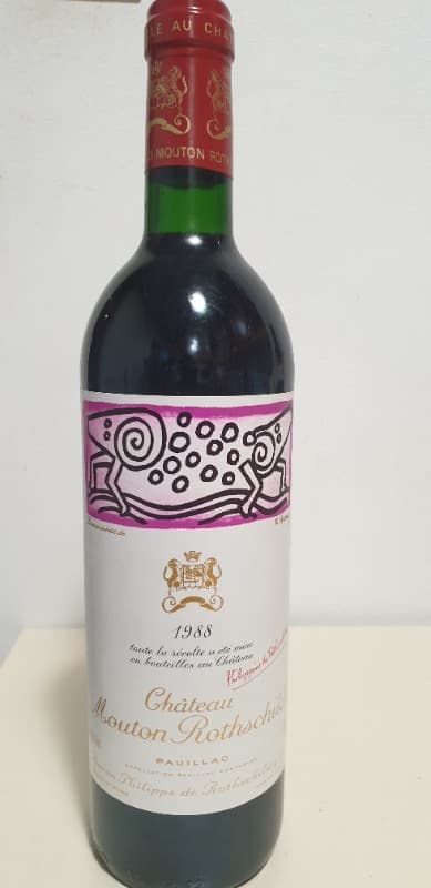 château Mouton Rothschild, Pauillac, 1988