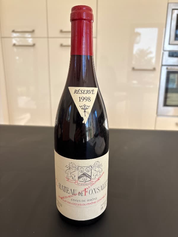 Côtes-du-Rhône, Château de Fonsalette, 1998