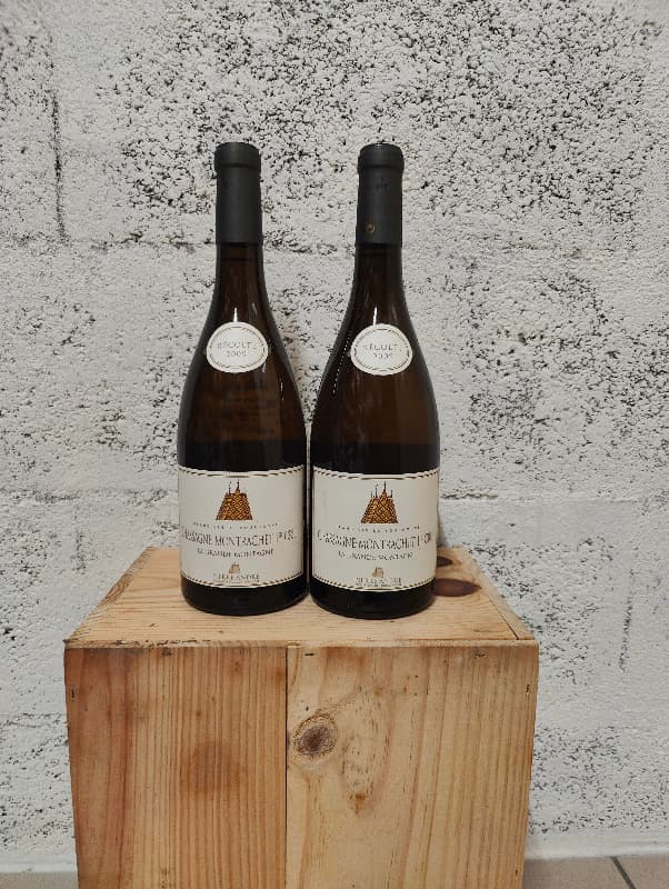 2 x Chassagne-Montrachet, la grande montagne, pierre André 1er Cru, 2009
