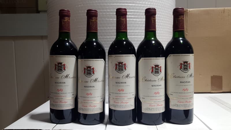 5 x Cuvée Prestige, Château Montus, Madiran, 1989