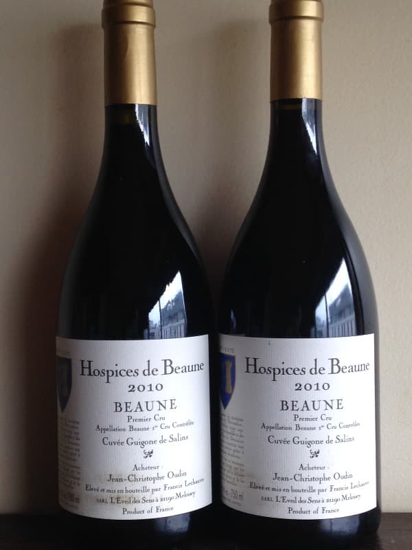 2 x Beaune, 1er crû Guigone de Salins, Hospices de Beaune, 2010