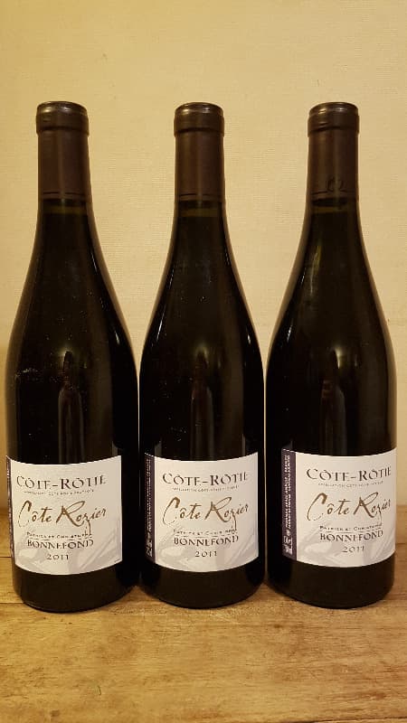 3 x Côte-Rôtie, Côte Rozier, BONNEFOND, 2011