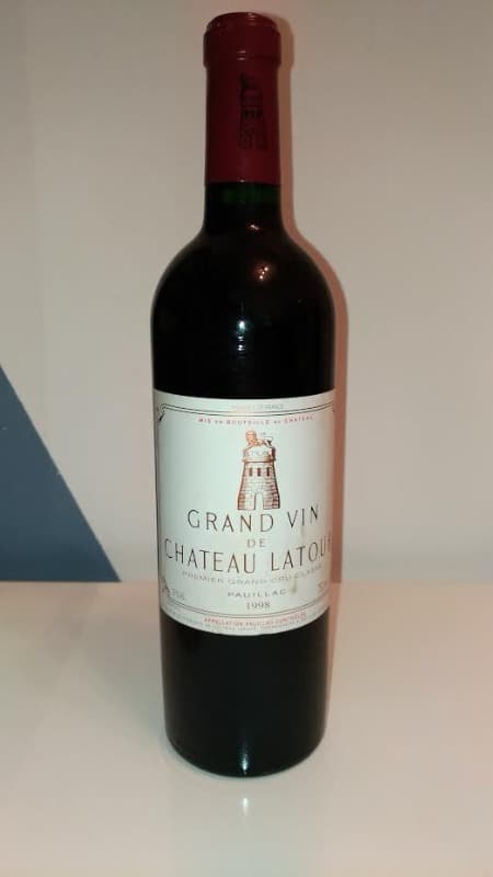 Premier grand cru classé, Grand vin de château Latour, Pauillac, 1998