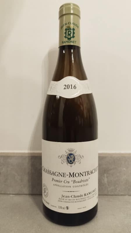 Chassagne-Montrachet, 1 et Cru Boudriotte, Jean Claude Ramonet, 2016
