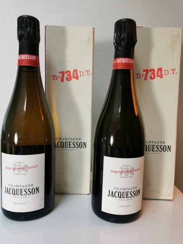 2 x Extra Brut #734 - Dégorgement Tardif, Jacquesson, Champagne, 2006