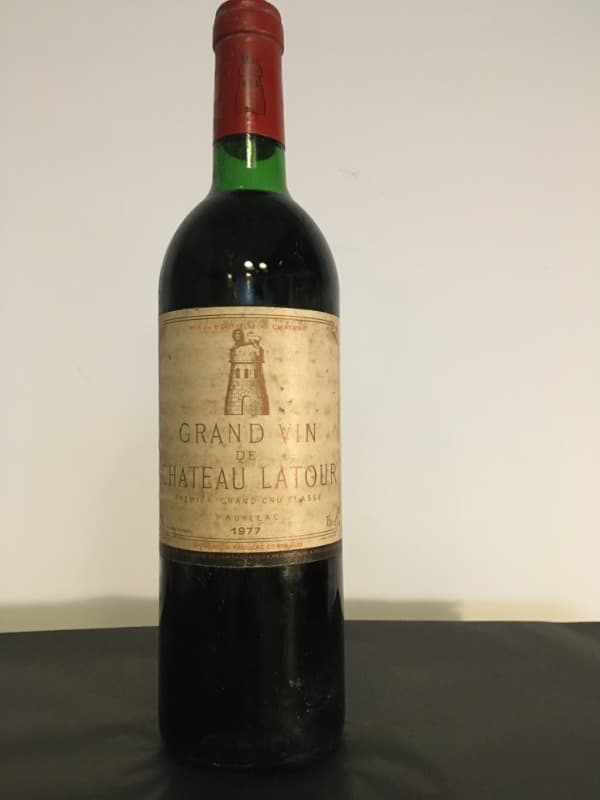 premier cru classé, Grand Vin de château Latour, Pauillac, 1977