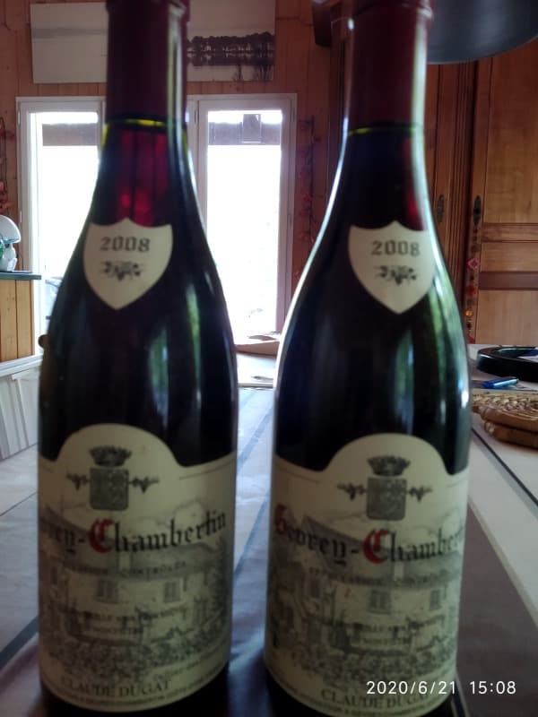 2 x Gevrey-Chambertin, Claude Dugat, 2008