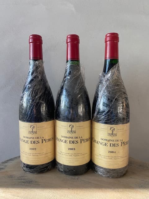 3 x Grange des Pères, Vin de Pays de l'Hérault, 2002/2003/2004