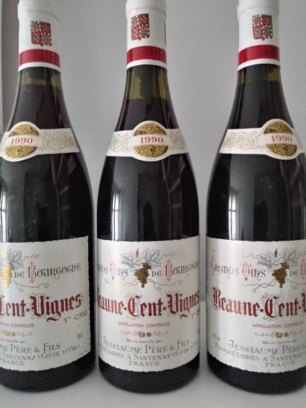 3 x Cent-Vignes 1ier Cru, Jessiaume Père&Fils, 1990