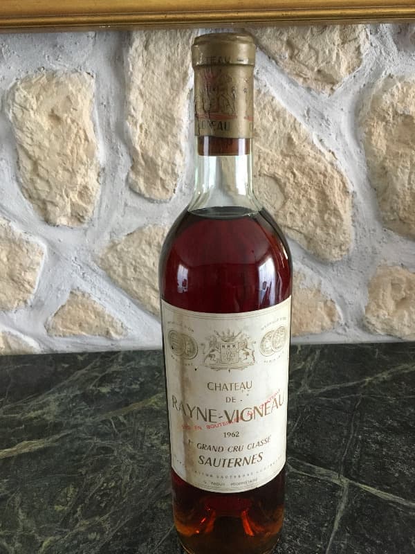 Rayne Vigneau, Sauternes, 1962