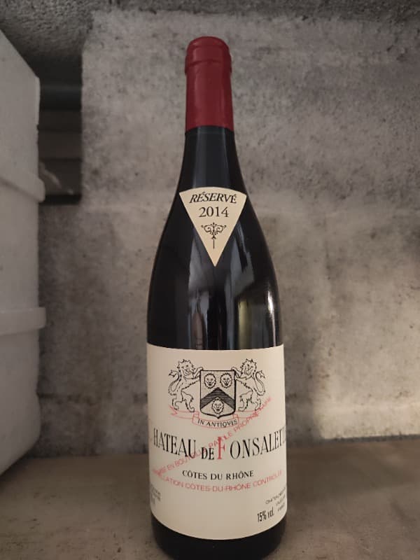 Côtes-du-Rhône, château de Fonsalette, 2014