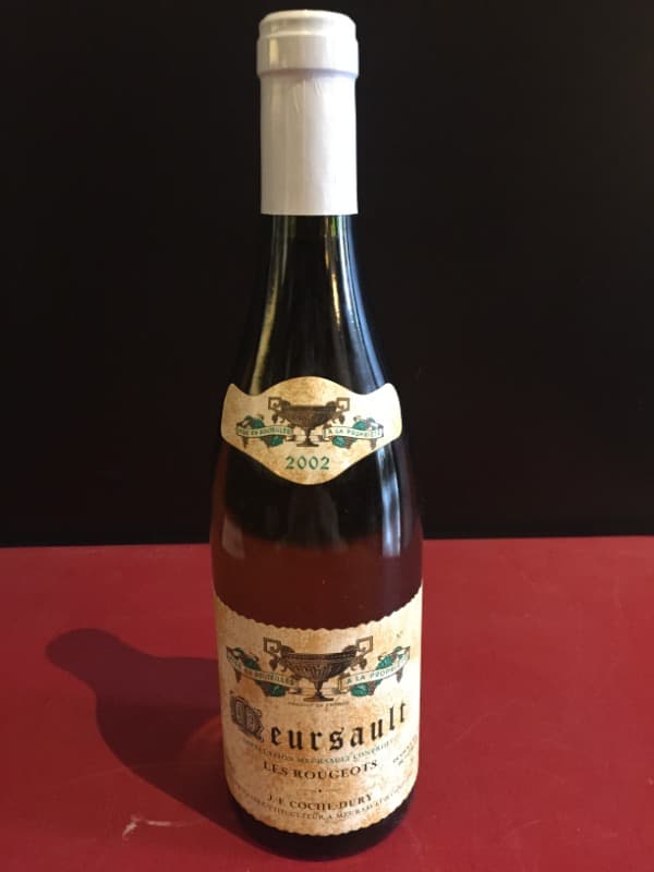 Meursault, Les Rougeots, J.F. Coche-Dury, 2002 (recover. VAT récup.)