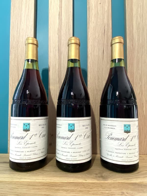 3 x Pommard, 1er Cru "Les Epenots", François Gaunoux, 1983