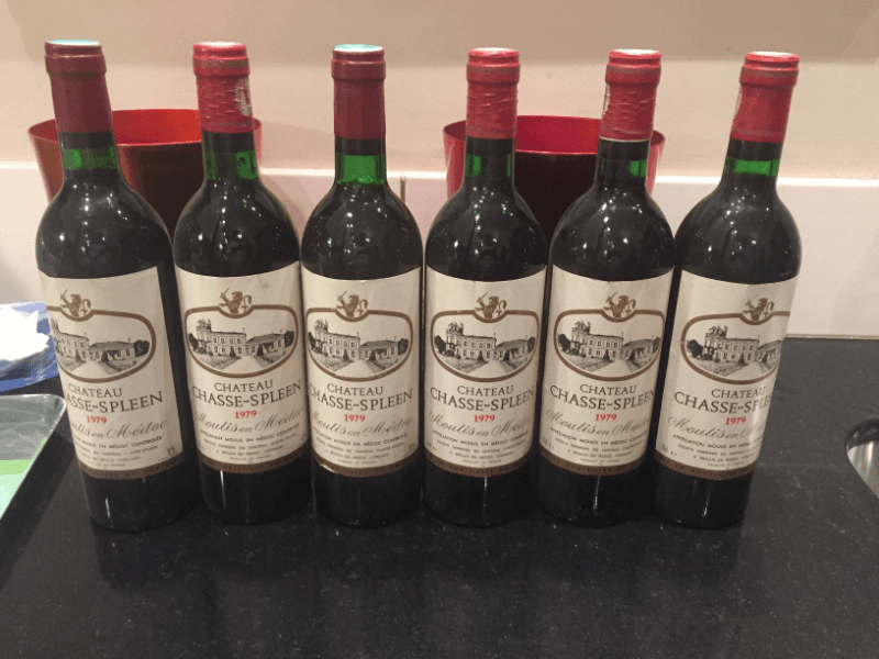6 x Château Chasse-Spleen, Moulis ou Moulis-en-Médoc, 1979