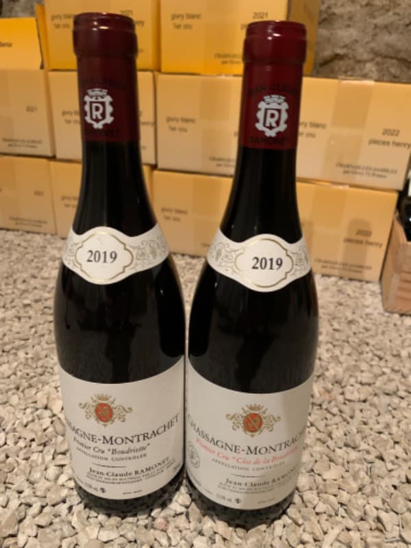 2 x Chassagne-Montrachet, 1er Cru Boudriotte, Jean Claude Ramonet, 2019