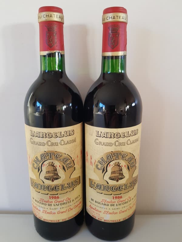 2 x De Boüard de laforest et fils, Château l'angelus, Saint-Émilion, 1986