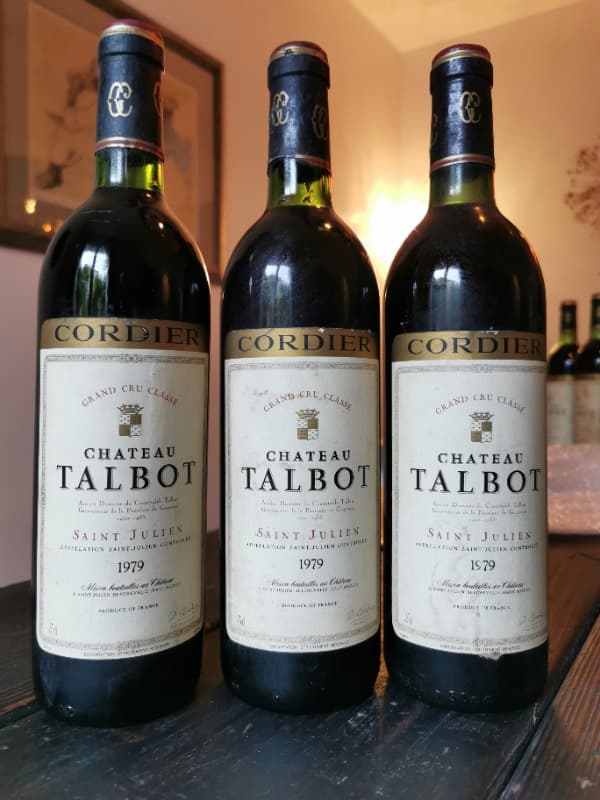 3 x Château Talbot, Saint-Julien, 1979