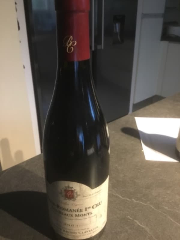 Vosne-Romanée, 1er cru les beaux monts, Bruno clavelier, 2004