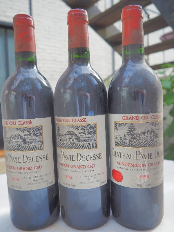 3 x Château Pavie Decesse, Saint-Émilion Grand Cru, 1988