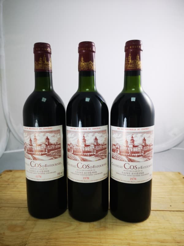 3 x Château Cos d'Estournel, Saint-Estèphe, 1978
