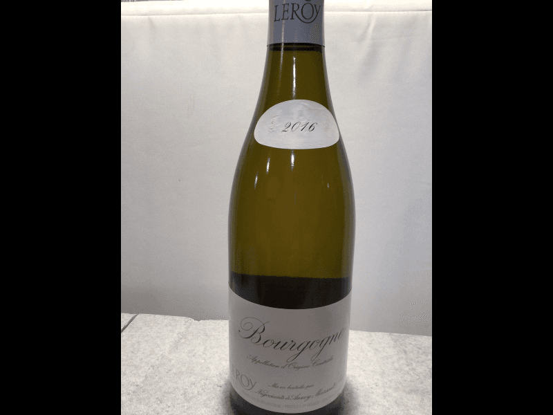 Bourgogne, Bourgogne blanc, LEROY, 2016