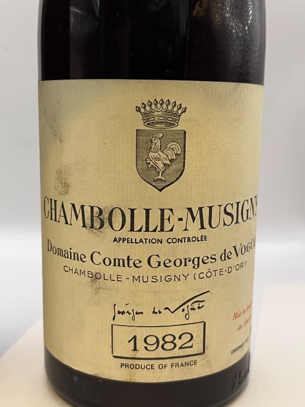 2 x Chambolle-Musigny, Comte Georges de Vogüé, 1982