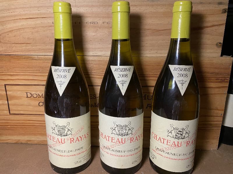 3 x Châteauneuf-du-Pape, Blanc, Rayas, 2008