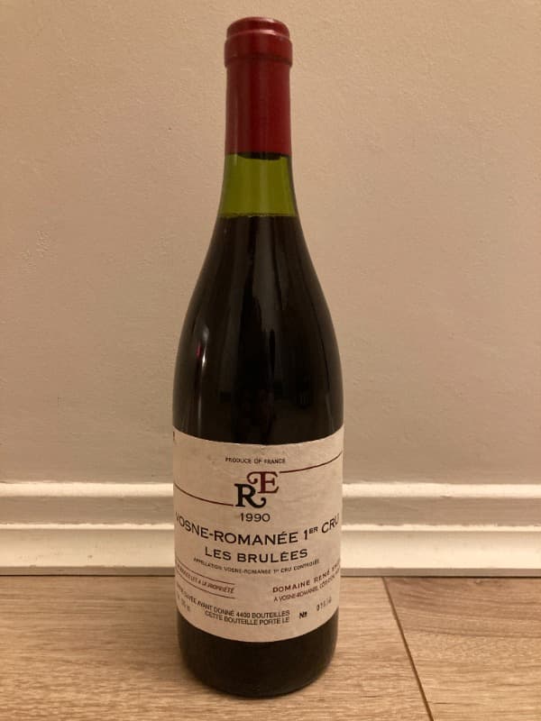 Vosne-Romanée, 1er cru Les Brulées, Domaine René Engel, 1990