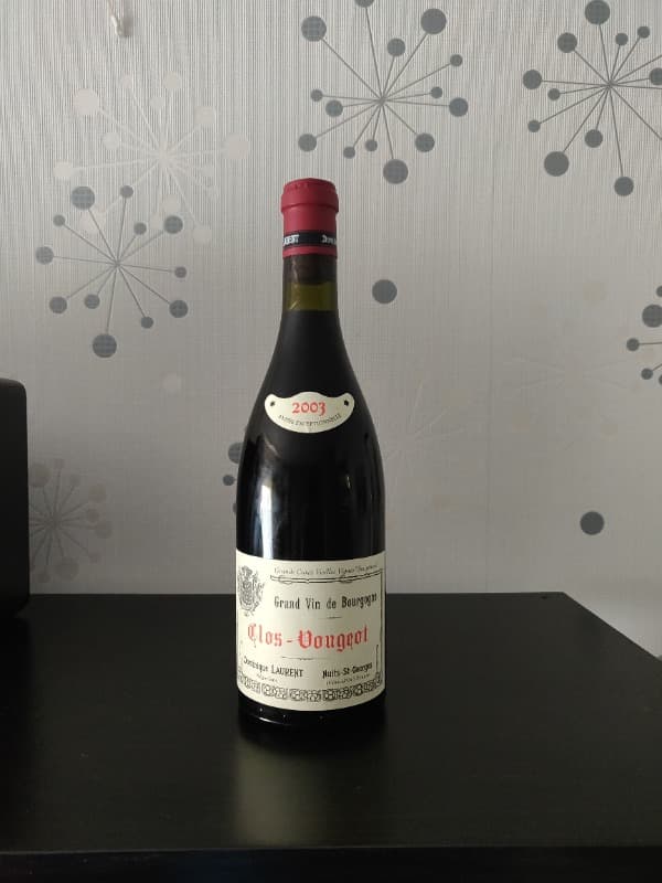 Clos de Vougeot, grande cuvée vielles vignes "suis generis", Dominique Laurent, 2003