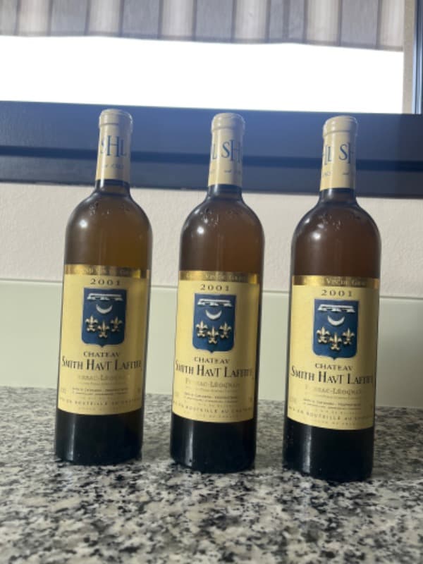 3 x château Smith Haut-Lafitte (Bc/Wh), Pessac-Léognan, 2001